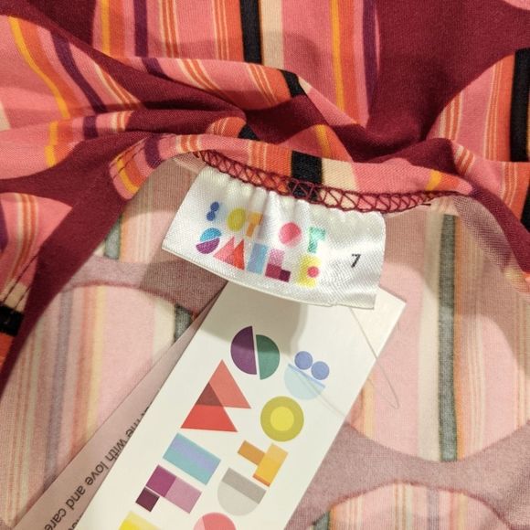 Dot Dot Smile NWT's Twirling Empire Dress Pink Circle Print Girls Size 7. - Picture 9 of 14